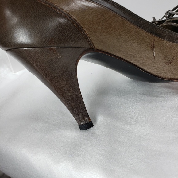 Vintage Stuart Weitzman Brown Pumps Narrow - Picture 8 of 8